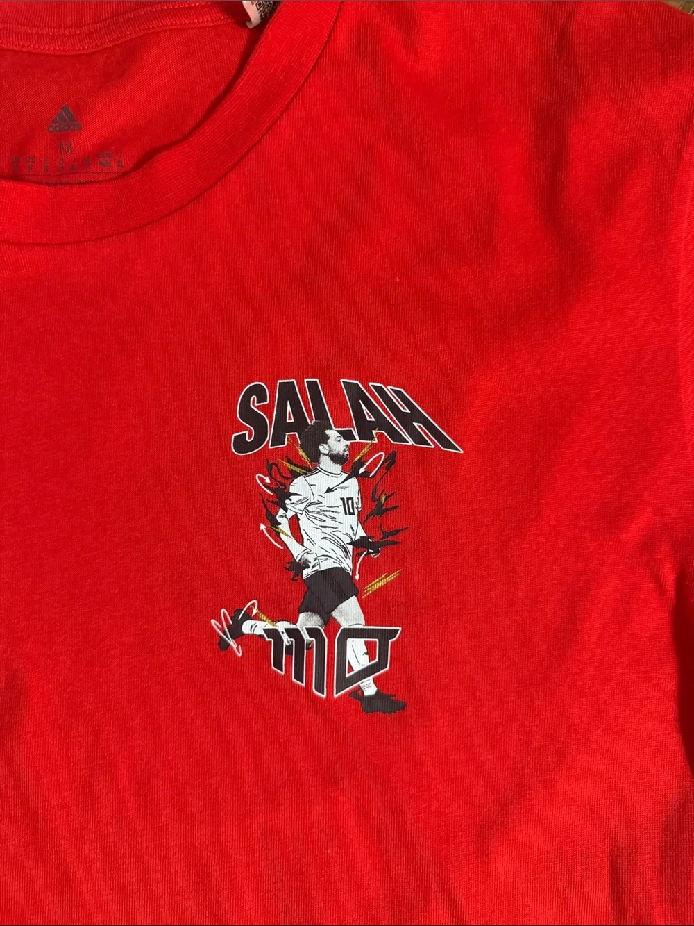 Adidas Mohamed Salah Graphic T-Shirt Red Men’s Medium HC1980